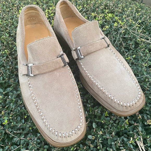 Bruno Magli Other - Bruno Magli Mens Tan Suede Slip-on Loafer Size 7.5